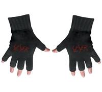 Slayer Logo Unisex Fingerless Gloves Black, 95% polyacrylic, 5% Elastane, Regular