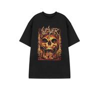 Slayer Mens Black Skull Short Sleeved T-Shirt - Medium