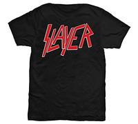 Slayer Men's Classic Logo Short Sleeve T-Shirt, Black, Large