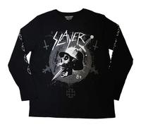 Slayer Men's Dagger Skull Long-Sleeved T-Shirt in Black | Size: Medium Slayer Black M