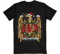 Slayer Men's Holiday Eagle Christmas T-Shirt in Black | Size: Large Slayer Black L