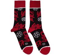 Slayer Men's Logo & Pentagram Ankle Socks in Black | Size: 4-7 Slayer Black 4-7