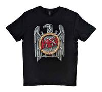 Slayer Mens T-Shirt Silver Eagle Black (2XL)