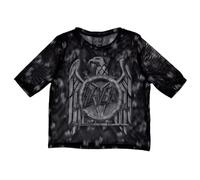 Slayer Mono Eagle Mesh Crop Top XXL Black