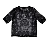 Slayer Mono Eagle Mesh Crop Top XXL Black