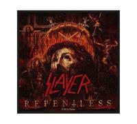 Slayer Patch Repentless Band Logo Official Black Woven Cotton (10cm x 10cm) One Size