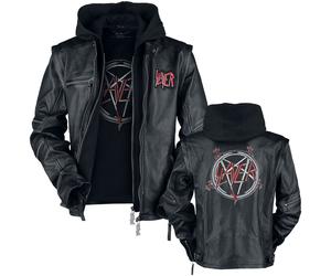 Slayer Pentagram Leather Jacket black 4XL