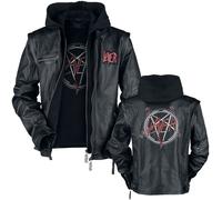 Slayer Pentagram Leather Jacket black XXL