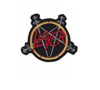 Slayer Pentagram Thrash Metal Band Fabric Applique Patch - Iron-On, Modern, 1 Piece
