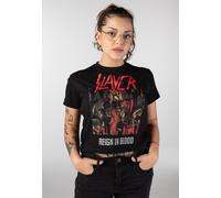Slayer - Reign In Blood Crop - Girly - black - M - 100% Cotton M