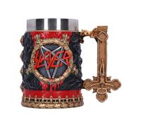 Nemesis Now Slayer Reign in Blood Tankard, Resin, Black/Red, Officially Licensed Slayer Band Merch, Removable Stainless Steel Insert, Cast in The Finest Resin, Expertly Hand-Painted