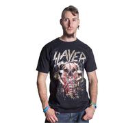 Slayer Skull Clench T-Shirt in Black | Size: XL Slayer Black XL