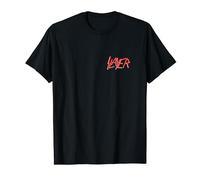 Slayer - Small Logo Vintage Flyer Front Back Print T-Shirt