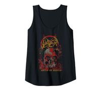 Slayer South of Heaven Three Color Tank Top, Women, Black, Large