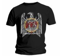 AWDIP Men's Slayer Silver Eagle T Shirt, Black, L UK