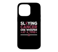 Slaying Cancer One Whisper At A Time Throat Cancer Awareness Case for iPhone 14 Pro Max