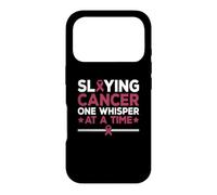 Slaying Cancer One Whisper At A Time Throat Cancer Awareness Case for iPhone 17 Pro