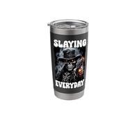 Slaying Everday Cringe Skeleton Stainless Steel Insulated Tumbler