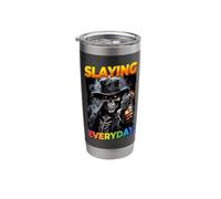 Slaying Everday Cringe Skeleton Stainless Steel Insulated Tumbler