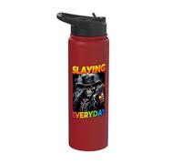 Slaying Everday Cringe Skeleton Stainless Steel Insulated Water Bottle