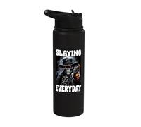 Slaying Everday Cringe Skeleton Stainless Steel Insulated Water Bottle