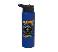Slaying Everday Cringe Skeleton Stainless Steel Insulated Water Bottle