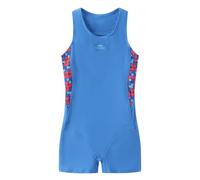 Slazenger Girls PL Boyleg Junior Swimsuit Blue/Blue 11-12 Years
