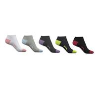 Slazenger Kids 5 Pack Trainer Socks Junior Cotton Colours 1-6