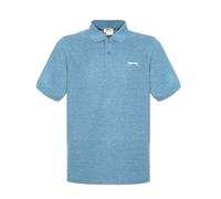 Slazenger Mens Plain Polo Shirt Denim Marl L
