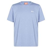 Slazenger Mens Short Sleeve T-Shirt Top Tee Logo Plain Denim Marl L