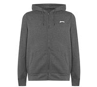 Slazenger Mens SL FZ Hoody Long Sleeve Casual Hoodie Jumper Sweat Top Charcoal Marl XXXXL