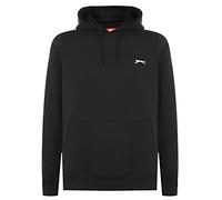 Slazenger Mens SL OTH Flc Hoody Long Sleeve Casual Hoodie Jumper Sweat Top Black L