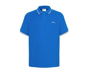 Slazenger Men's Striped Short Sleeve Polo Shirt, M, Royal