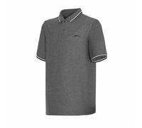 Slazenger Mens Tipped Polo Shirt Charcoal Marl M