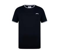 Slazenger Mens Tipped T Shirt Short Sleeve Crew Neck Tee Top Clothing Wear Black XXL