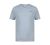 Slazenger Mens V Neck T-Shirt Grey Marl S