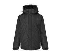 Slazenger Mens Weather Jacket Lined Coat Top Long Sleeve Hooded Zip Full Warm Black M