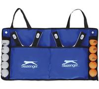 Slazenger Table tennis set, 15 pieces, 4 table tennis bats, 10 table tennis balls and 1 carry bag, easy to carry, multi-coloured