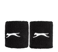 Slazenger Unisex 2 Pack Tennis Wristbands Black One Size