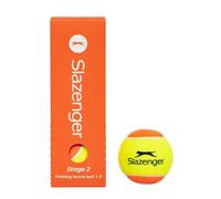 Slazenger Unisex Tennis Mini Orange Balls 3 Pack Stage 2 Beginners Low Compression
