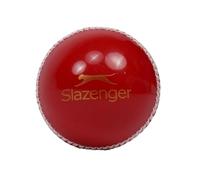 Slazenger Visibility Leather Cricket Ball Red/white Junior