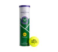 Slazenger Wimbledon Official Tennis Balls ? Professional All Court Tournament Balls with Hydroguard Technology (4 Ball Tin)