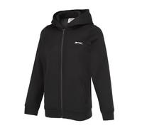 Slazenger Womens Fitted Full Zip Hoodie Hoody Top Black M