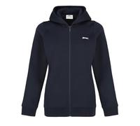 Slazenger Womens Fitted Full Zip Hoodie Hoody Top Navy XXL