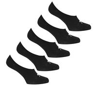 Slazenger Womens Invisible 5 Pack Socks Black Ladies 4-8
