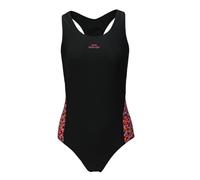 Slazenger Womens Splice Racerback Swimsuit Black/Fuschia XS
