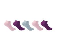 Slazenger Womens Trainer Socks 5 Pack Bright Assorted 4-8