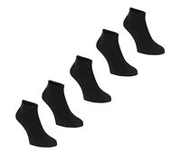 Slazenger Womens Trainer Socks 5 Pack Lightweight Dark Asst Ladies 4-8