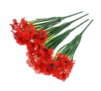 SLCHJX 1 Set 4pcs Decorative Artificial Flowers Stem Flower Fake African Violets Silk Floral Arrangements Faux Flower Fake Violet Flower Lifelike Flower The, 29.00X15.00X0.60CM, Purple