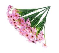 SLCHJX 1 Set 4pcs Decorative Artificial Flowers Stem Flower Fake African Violets Silk Floral Arrangements Faux Flower Fake Violet Flower Lifelike Flower The, 29.00X15.00X0.60CM, Purple